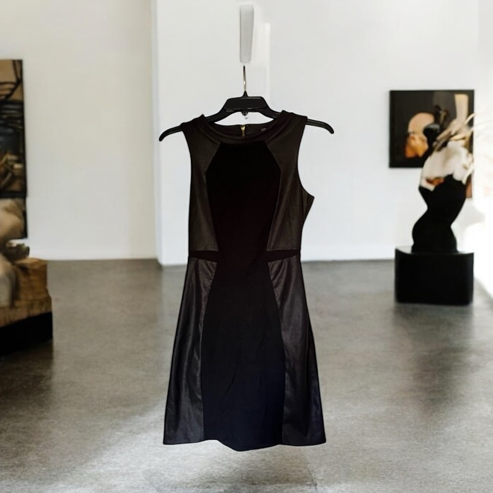 2/$25 - Express Black Dress with Gold Accents